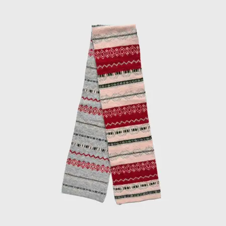 Wool Blend Jacquard Vintage Scarf Shawl – 160 × 21 cm detail