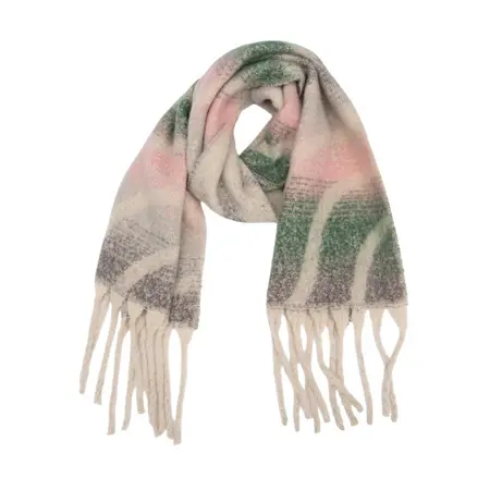 Jacquard Fringed Scarf Shawl – 185 × 40 cm + 15 cm fringe; 280 g per scarf detail