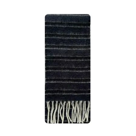 Women's 35% Wool Blend Striped Scarf Shawl – 210 × 21 cm detail