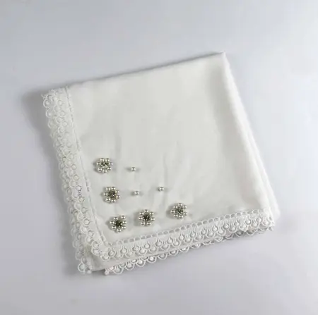 Chiffon Floral Hijab detail