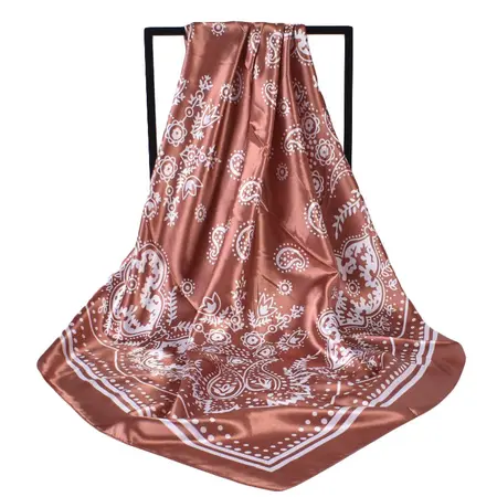 Paisley Vintage Scarf Shawl – 90 × 90 cm detail