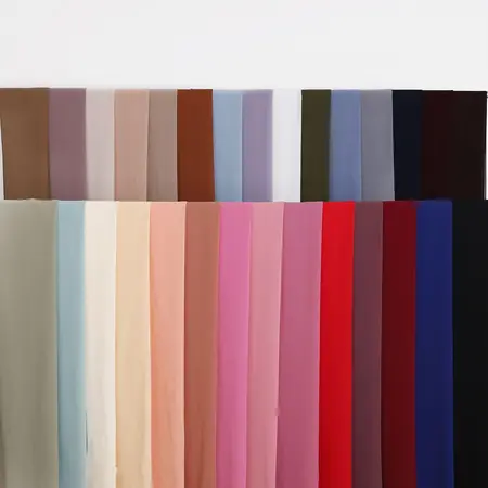 Chiffon Solid Color Hijab detail