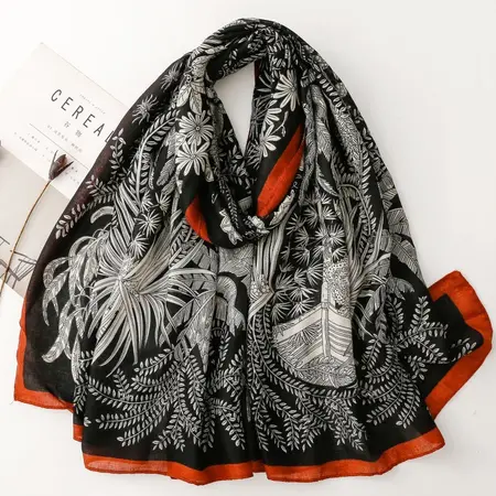 Silk Scarf Shawl – 180 × 90 cm