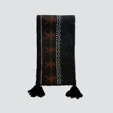 Men's Wool Blend Scarf Shawl – 160 × 20 cm detail