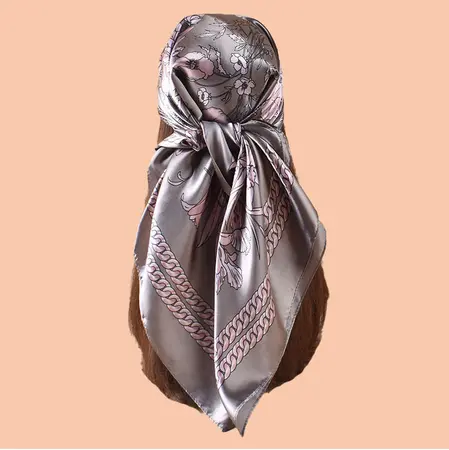 Floral Scarf Shawl – 90 × 90 cm detail