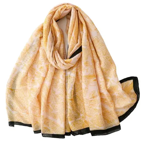 Silk Scarf Shawl – 180 × 90 cm detail