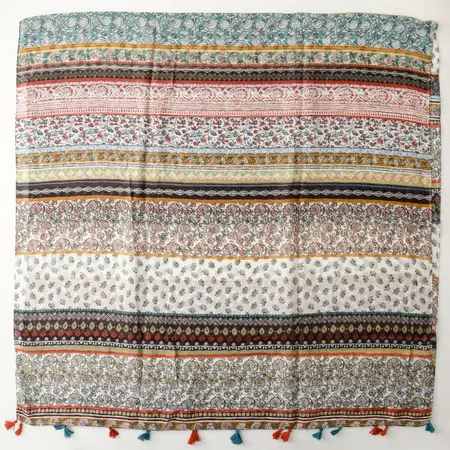 Geometric Fringed Scarf Shawl – 180 × 88 cm detail