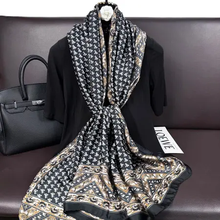 Silk Scarf Shawl – 90 × 180cm