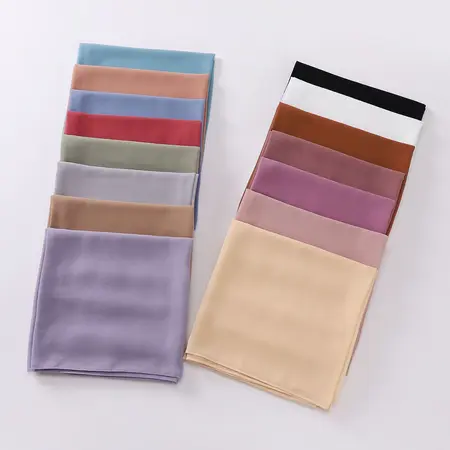 Chiffon Solid Color Hijab detail