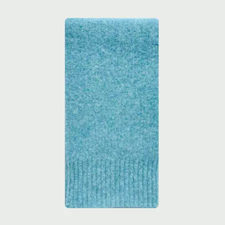 Women's 30% Wool Solid Color Knit Scarf Shawl – 160 × 20 cm detail