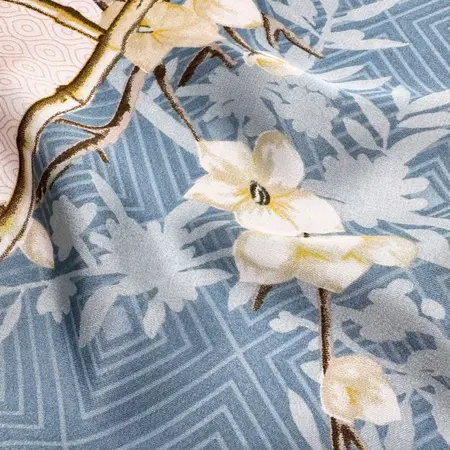 Silk Vintage Scarf Shawl – 90 × 180cm detail