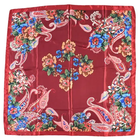 Women's Floral Scarf Shawl – 90 × 90 cm detail