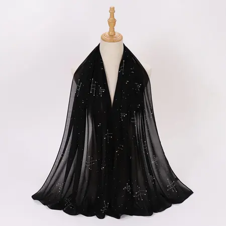 Chiffon Headscarf detail