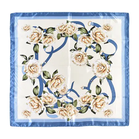 Floral Scarf Shawl – 90 × 90 cm detail
