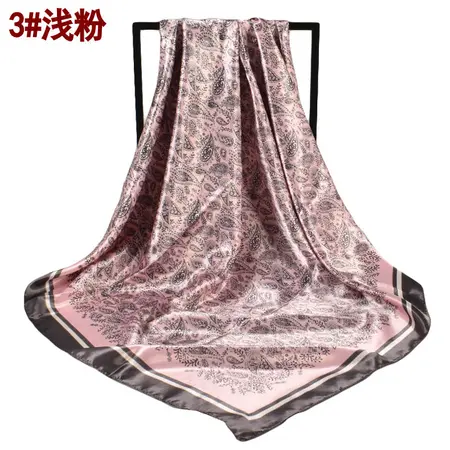 Silk Printed Scarf Shawl – 90 × 90 cm detail