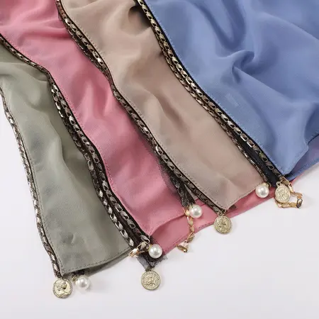 Chiffon Headscarf detail