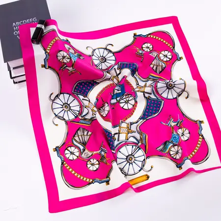 Printed Scarf Shawl – 60 × 60 cm detail