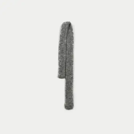 Wool Blend Solid Color Lightweight Narrow Scarf Shawl – 180 × 5 cm detail