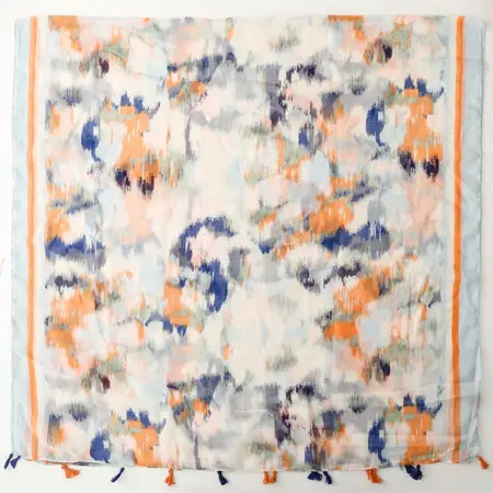 Fringed Printed Scarf Shawl – 180 × 88 cm detail