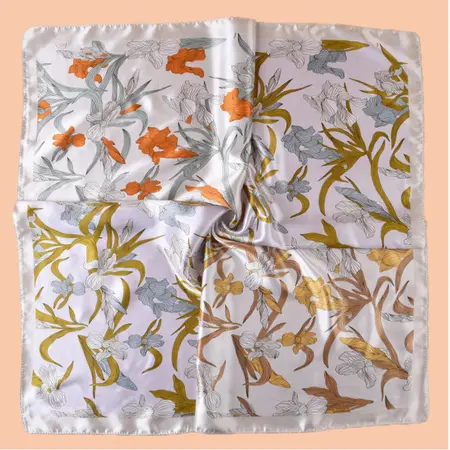 Printed Scarf Shawl – 90 × 90 cm detail