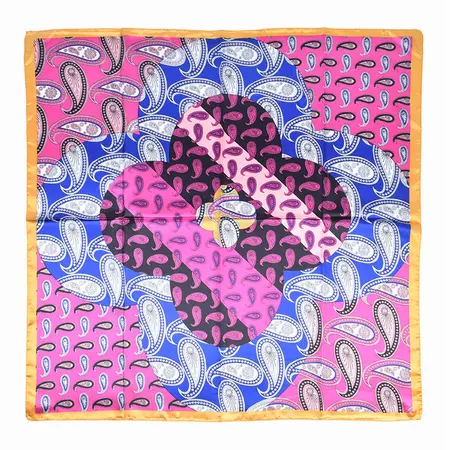 Floral Scarf Shawl – 90 × 90 cm detail