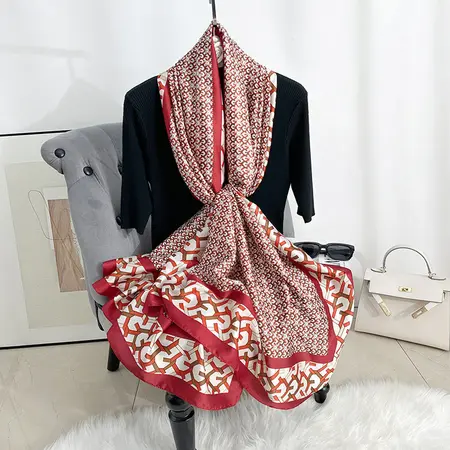 Geometric Printed Headscarf detail