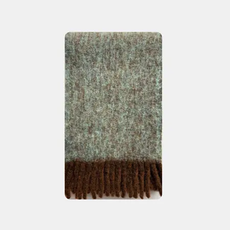 Women's Wool Blend Fringed Scarf Shawl – 200 × 30 cm detail