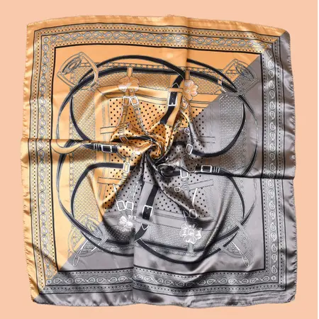 Printed Scarf Shawl – 90 × 90 cm detail