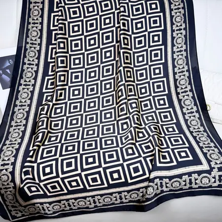 Silk Scarf Shawl detail