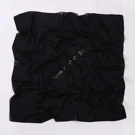 Chiffon Floral Hijab – 80 × 180cm detail