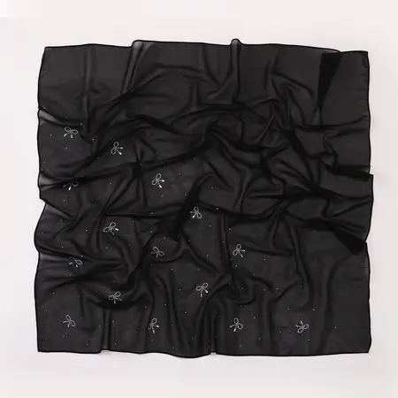 Chiffon Solid Color Hijab detail