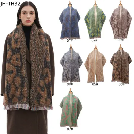 Unisex Jacquard Scarf Shawl – 190 × 40 cm detail