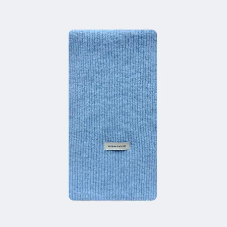 Women's Wool Blend Solid Color Knit Scarf Shawl – 160 × 20 cm detail