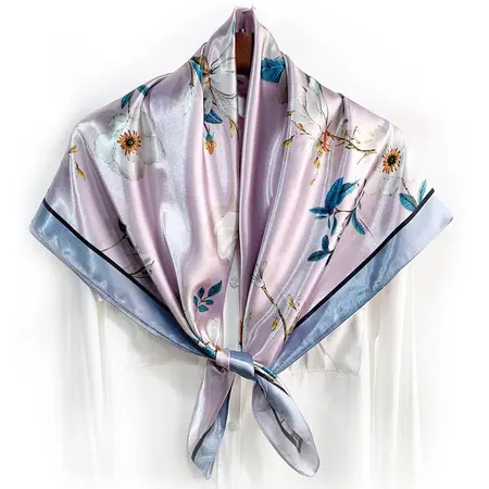 Printed Scarf Shawl – 90 × 90 cm detail