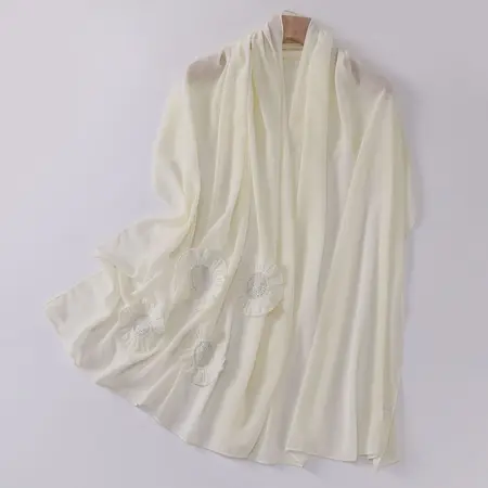 Chiffon Pleated Headscarf detail