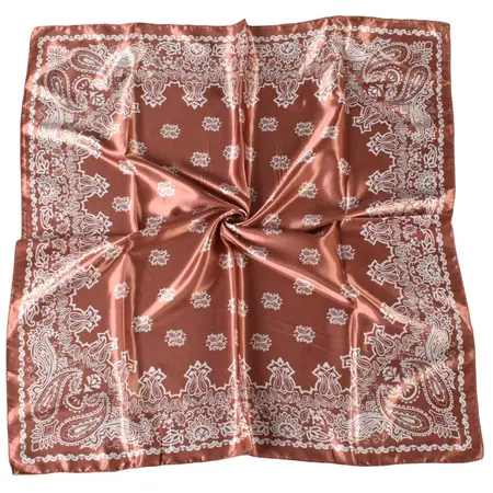 Silk Floral Scarf Shawl – 90 × 90 cm detail