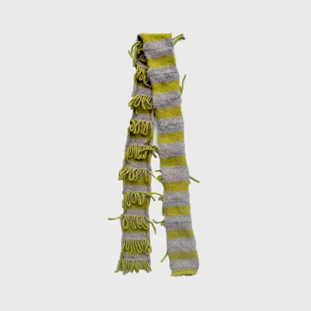 Women's Wool Blend Striped Scarf Shawl – 170 × 10 cm detail