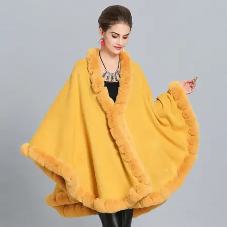 Knit Poncho – 80 × 180cm