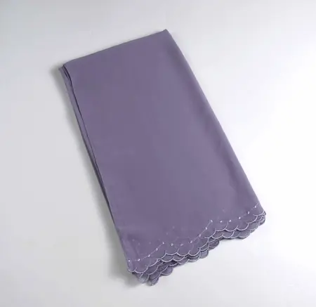 Chiffon Embroidered Hijab detail