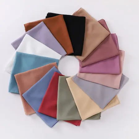 Chiffon Solid Color Hijab detail