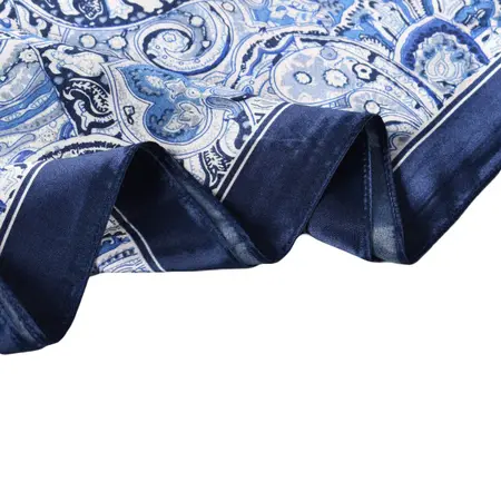 Silk Floral Scarf Shawl – 90 × 90 cm detail