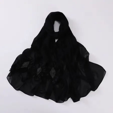 Chiffon Pleated Hijab detail