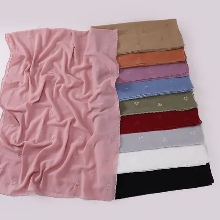 Chiffon Embroidered Hijab