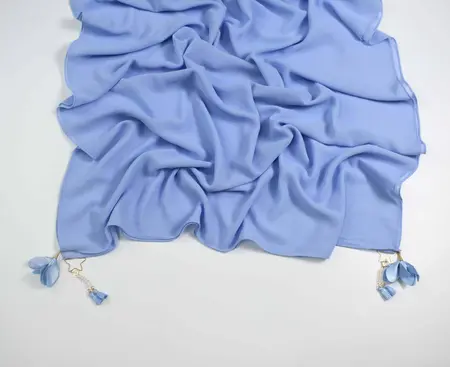 Chiffon Floral Hijab detail