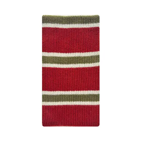 Women's 100% Wool Striped Knit Scarf Shawl – 160 × 20 cm detail