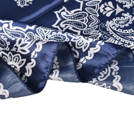 Silk Floral Scarf Shawl – 90 × 90 cm detail