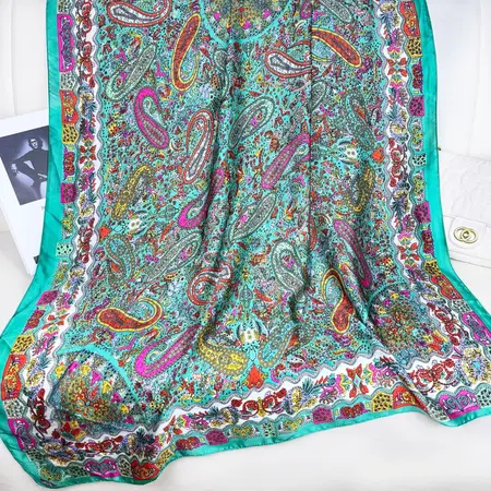 Silk Lightweight Headscarf detail