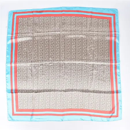 Silk Vintage Scarf Shawl – 90 × 90 cm detail