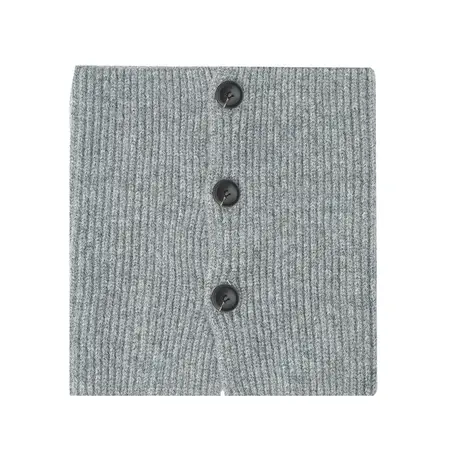 Wool Solid Color Floral Knit Scarf Shawl – 29 × 27 cm detail