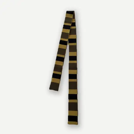 Colorblock Striped Knit Scarf Shawl – 160 × 6.5 cm detail